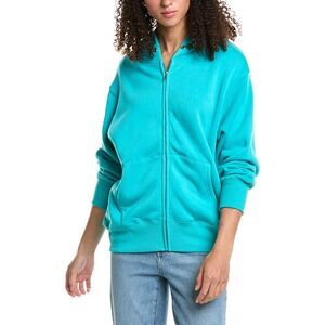 Katiejnyc Womens Dylan Oversized Zip Hoodie, Green